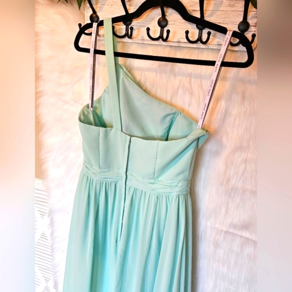 Alfred Angelo Classic One-Shoulder Luxury Maxi Dress - Picture 5 of 9